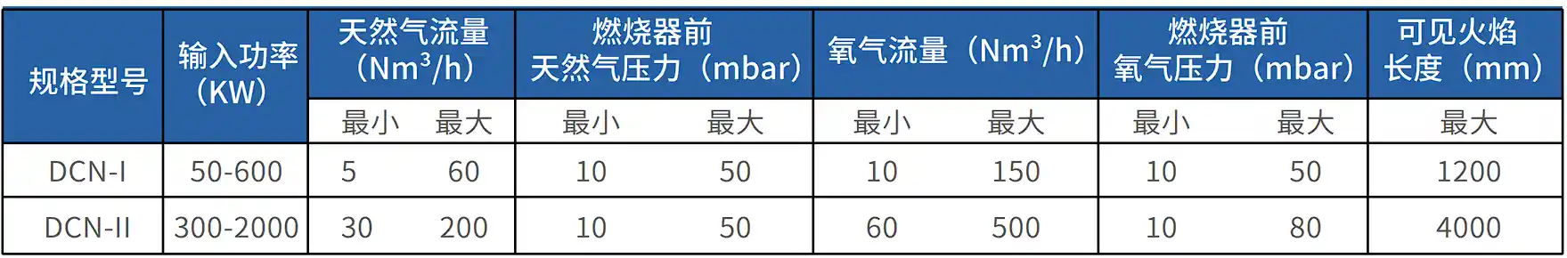 DCN系列圆嘴全氧燃烧器